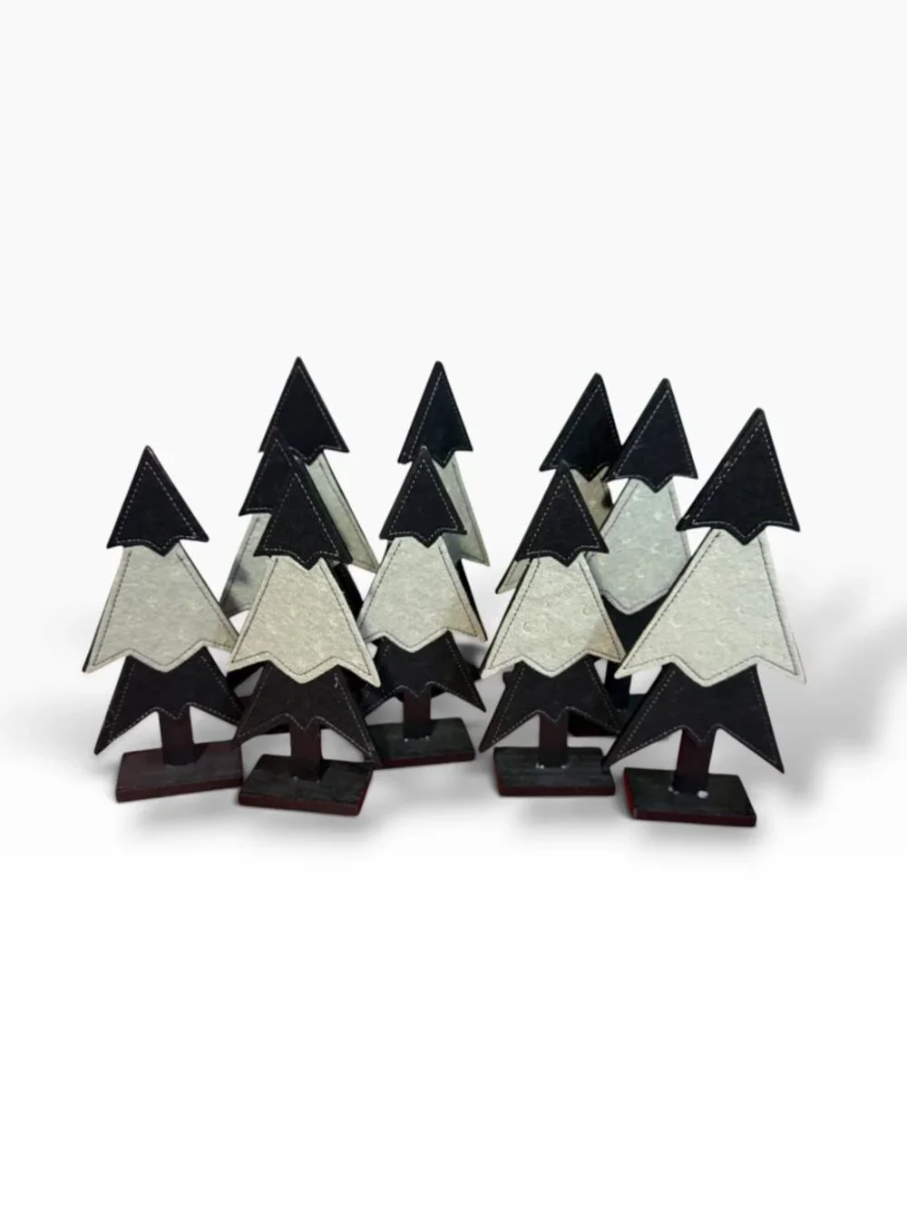 Target Hyde & EEK! Boutique Halloween Mini Mantle Trees – Set of 8 – Black & Whi